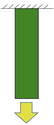 下から引っ張る